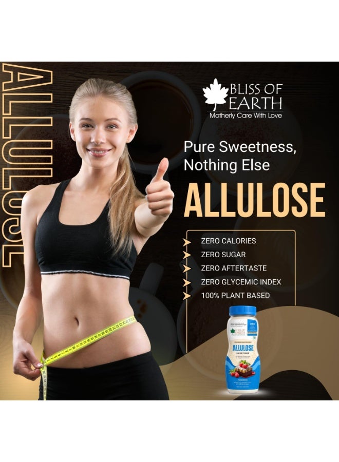 Bliss of Earth Allulose Powder 200g | Rare Sugar Sweetener | Zero Added Sugar | Low Calorie Sugar Substitute | Keto Friendly Sweetener | Diabetic Friendly Sugar Alternative | Baking, Coffee & Dessert Use | Vegan Non-GMO - Image 3